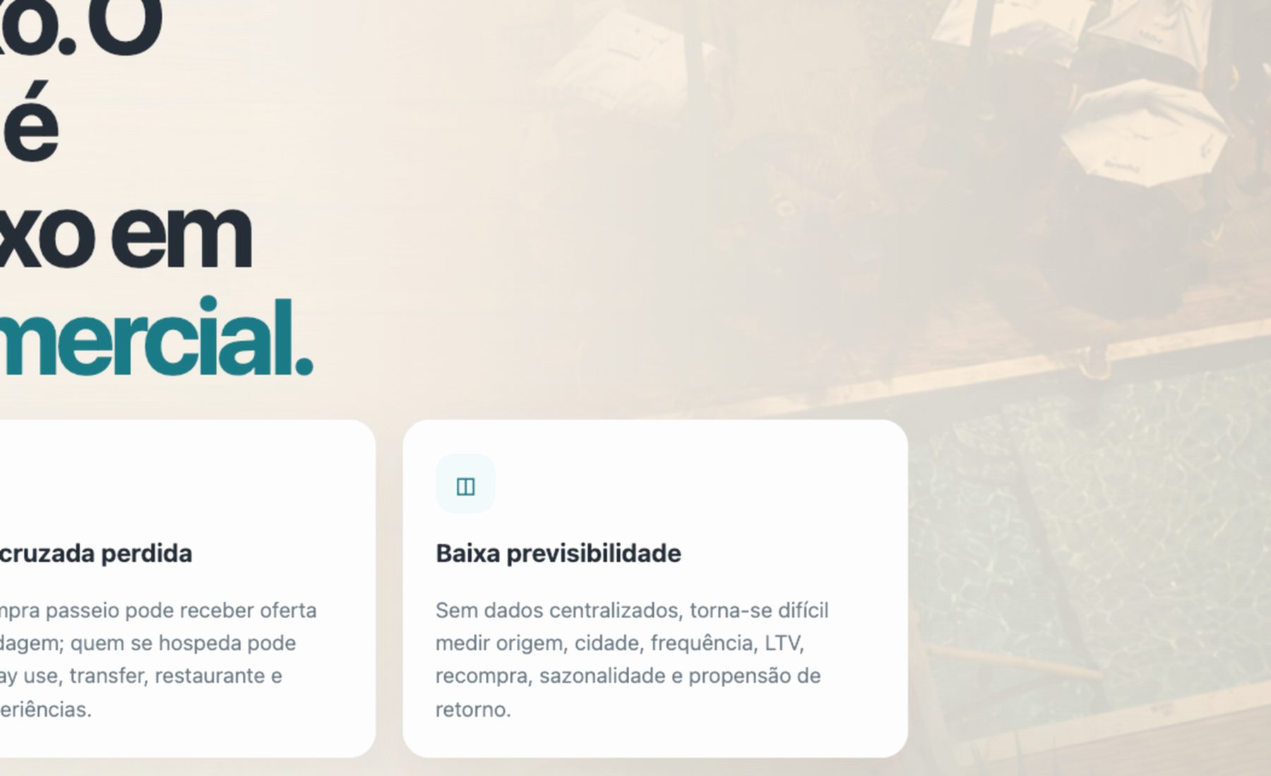 Experiência turística local junto ao mar